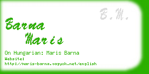 barna maris business card